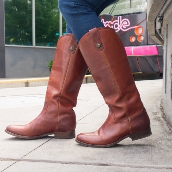 Frye Shoes - Frye Melissa button brown boots sz 9.5